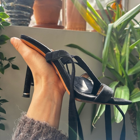 Alexander Wang Evie Suede Wrap Around Sandals size 37 - Picture 5 of 14